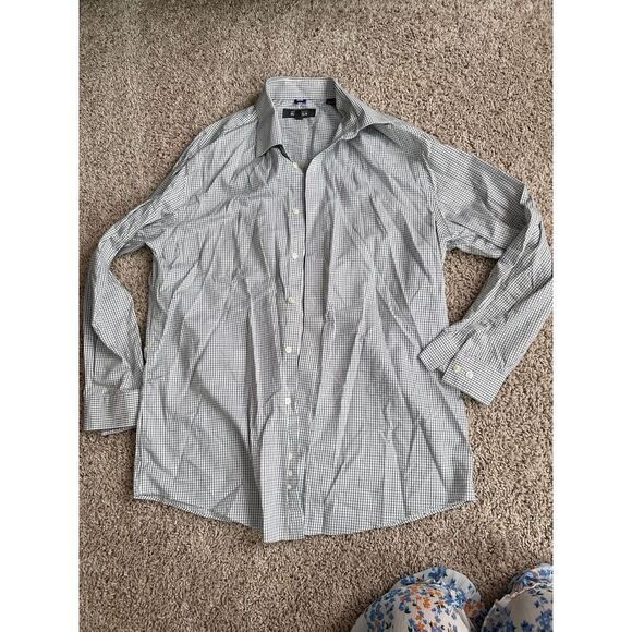 Kenneth Cole Reaction Slim Fit Non Iron 16-16 1/2 Button Down Shirt Business - Picture 1 of 3